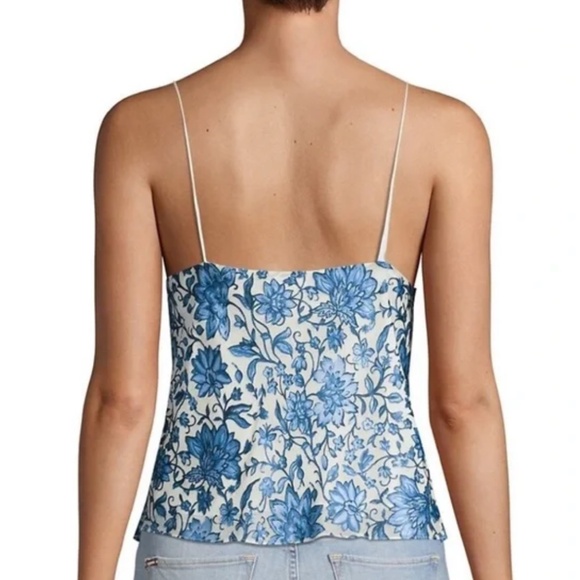 Alice + Olivia Blue Floral Camisole, Size S - Picture 2 of 3